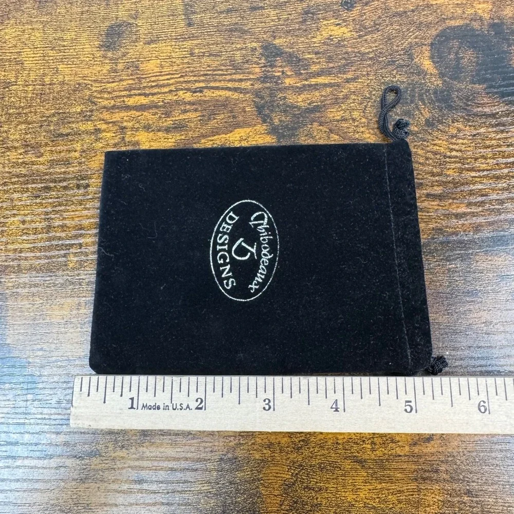 Thibodeaux Designs Black Velvet Drawstring Jewelry Gift Pouch Storage Bag